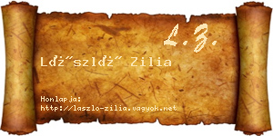 László Zilia névjegykártya