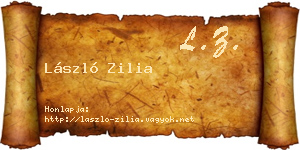 László Zilia névjegykártya